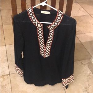 Tory Burch Navy Tunic